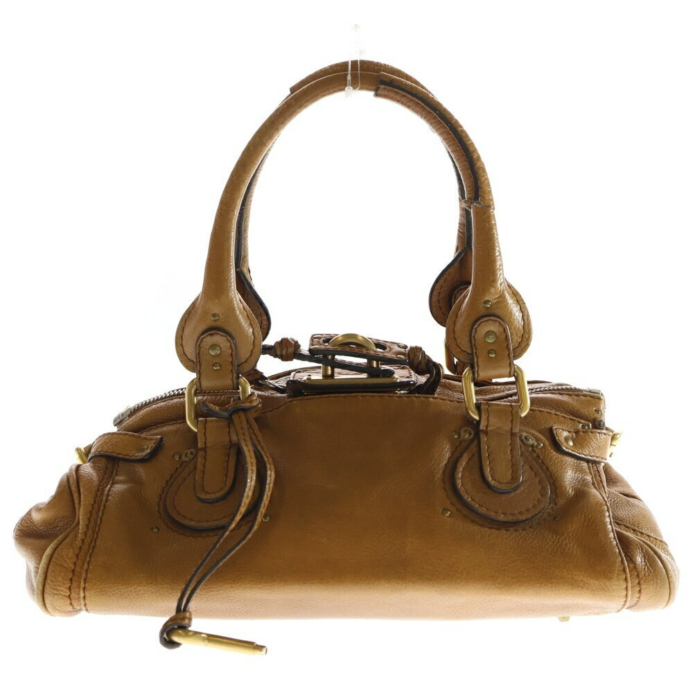 Chloe Paddington Padlock Leather Handbag Brown